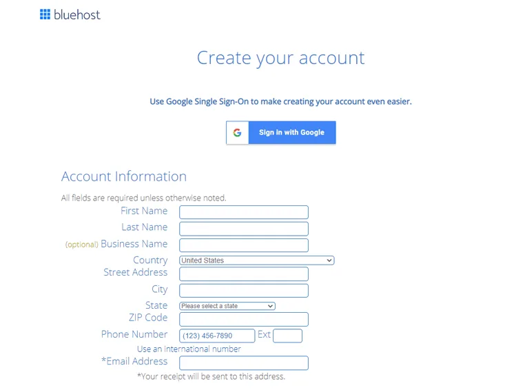Como Criar Um Site WordPress – Guia Passo a Passo Para Iniciantes 5 Criando sua Conta na Hospedagem de Sites Bluehost