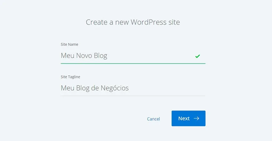 Como Criar Um Site WordPress – Guia Passo a Passo Para Iniciantes 12 Criar Novo Site WordPress na Bluehost