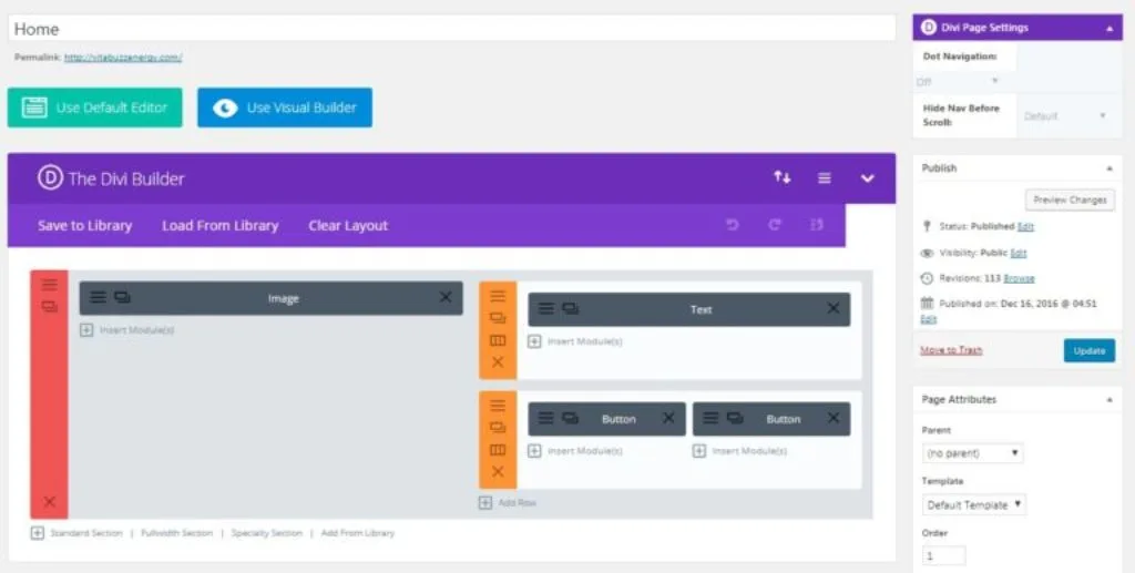 Como Criar Um Site WordPress – Guia Passo a Passo Para Iniciantes 31 Página Inicial Criada Com Divi