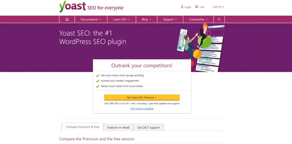 5 Best WordPress Internal Linking Plugin To Improve URL Rating for SEO 5 #4. Yoast SEO:
