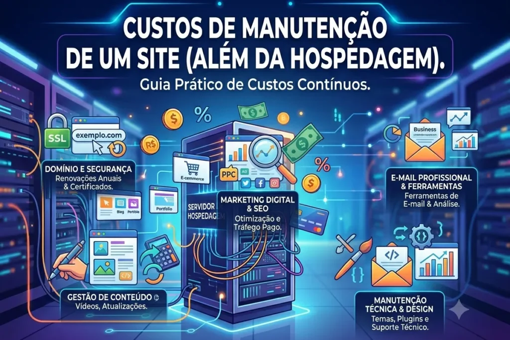 Quanto custa manter um site além da hospedagem?